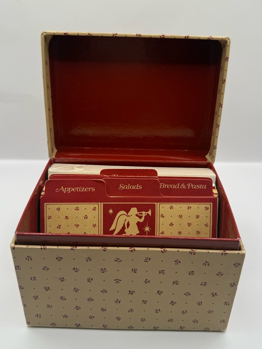 Vintage Avon Country Christmas Recipe Box